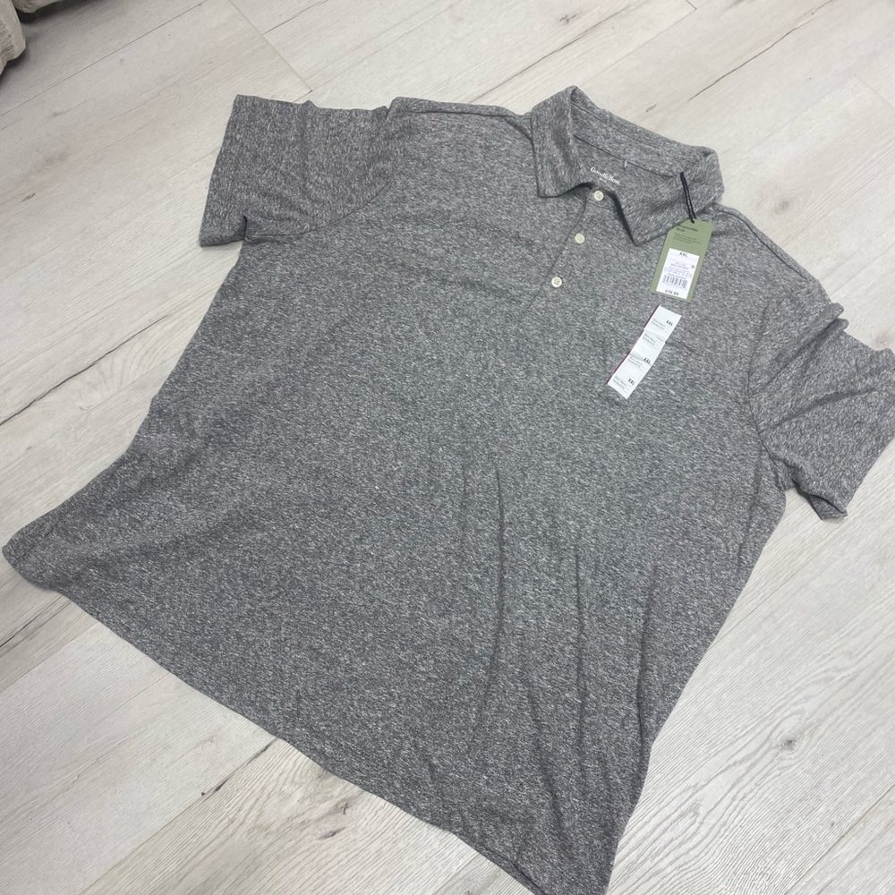 Goodfellow & Co Heather Gray Polo Shirt